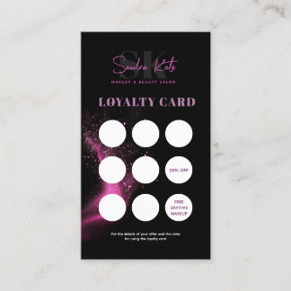 Cartão de fidelidade de código QR do Salon Beleza