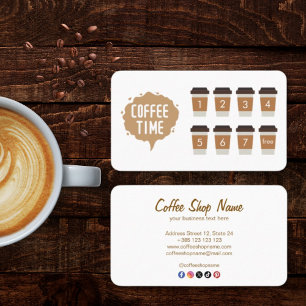 Cartão de Fidelidade de Compro de Café