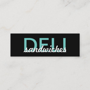 cartão de fidelidade de sanduíches da delicatessen