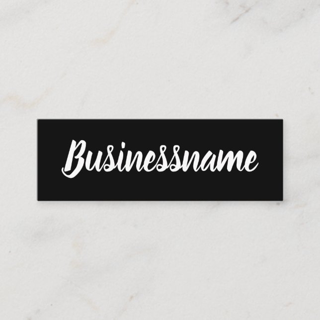 Cartão de fidelidade de tendência preto e branco m (Frente)