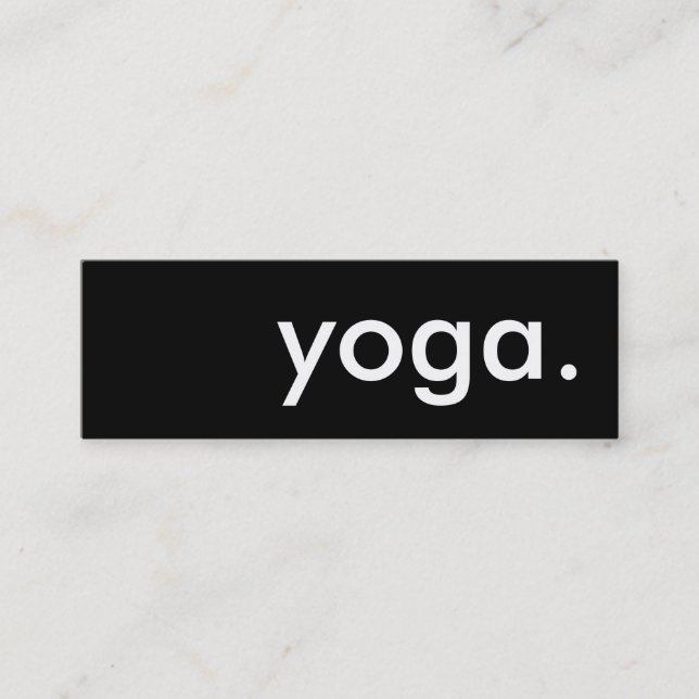 cartão de fidelidade de yoga (Frente)