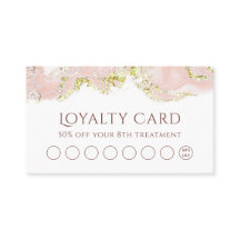 cartão de fidelidade design de borbulhamento rosa