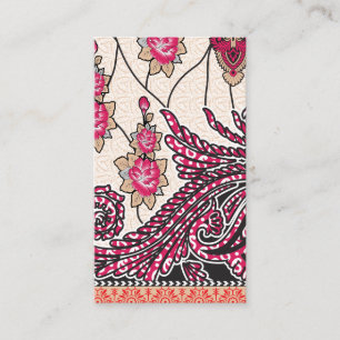 Cartão De Fidelidade Design decorativa com vermelho vívido e alfinete
