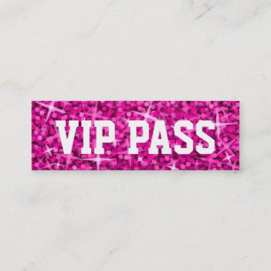 Cartão De Fidelidade Do "cartão de visita cor-de-rosa da PASSAGEM VIP"