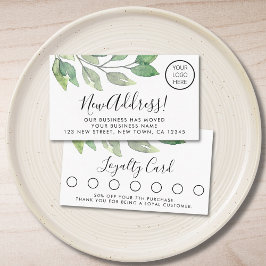 Cartão de fidelidade do cliente de logotipo