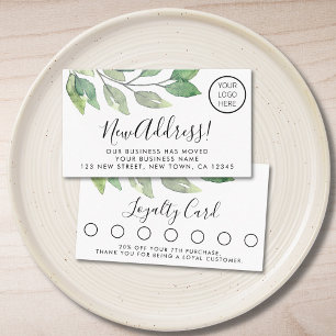 Cartão de fidelidade do cliente de logotipo