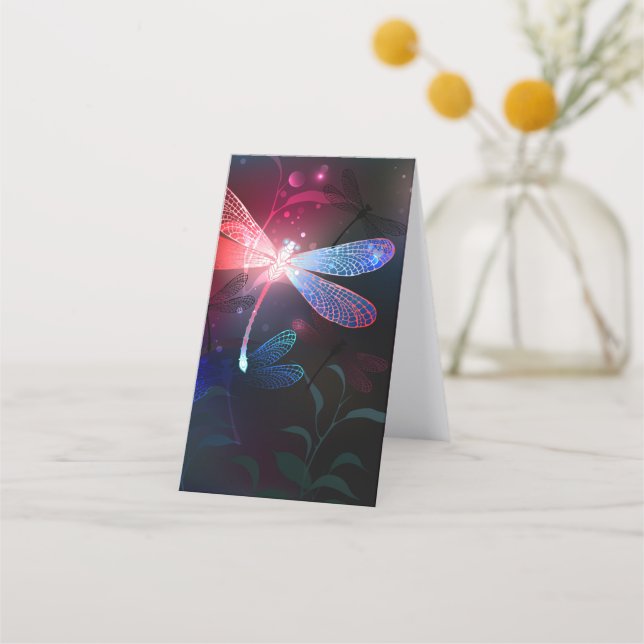 Cartão De Fidelidade Dragonfly vermelha (Verso)