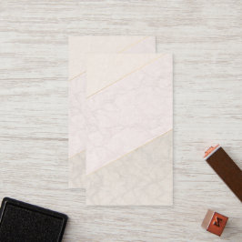 Cartão De Fidelidade Elegant Blank Loyalty Card – Ivory & Gold