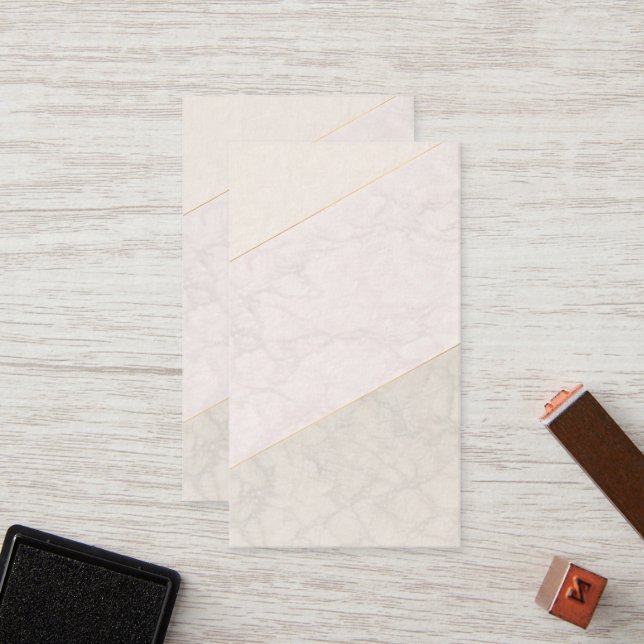 Cartão De Fidelidade Elegant Blank Loyalty Card – Ivory & Gold (Frente/Verso In Situ)