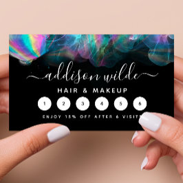 Cartão De Fidelidade Empresa de Tinta Álcool Holográfica