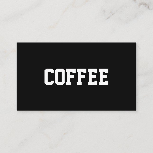 Cartão De Fidelidade Estrela mundial simples do café do texto centrada (Frente)