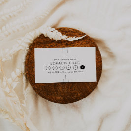 Cartão De Fidelidade EVERLY Art Deco Minimal Business Reward 6 Punch