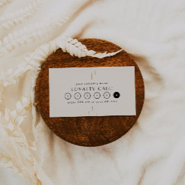 Cartão De Fidelidade EVERLY Ivory Gold Black Business Reward 6 Punch