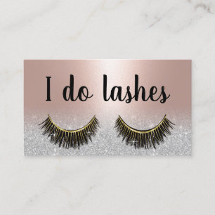 Cartão De Fidelidade Extensões Lashes Blush Rosa Dourado Lealdade de S
