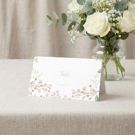 Cartão De Fidelidade Flores cor-de-rosa, número da tabela de script ros