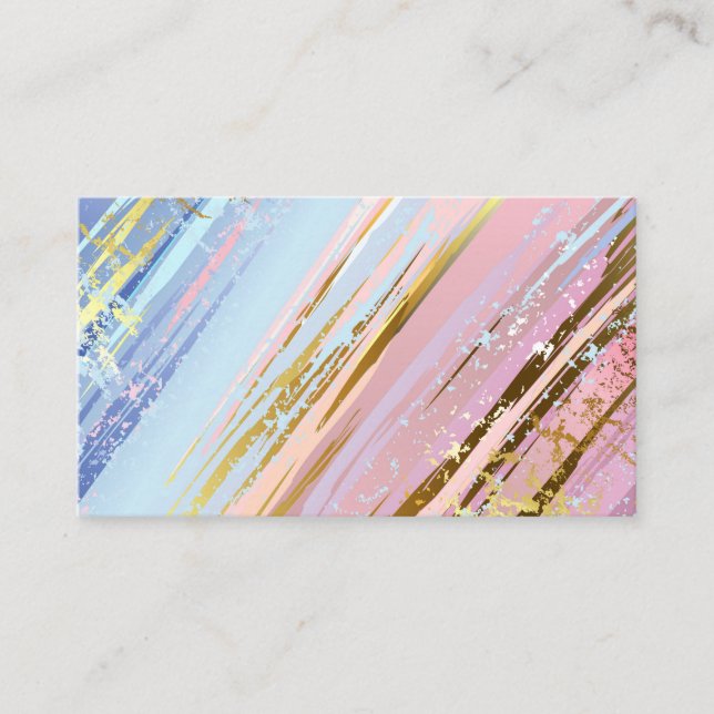 Cartão De Fidelidade Fundo Rosa Texturizado (Frente)