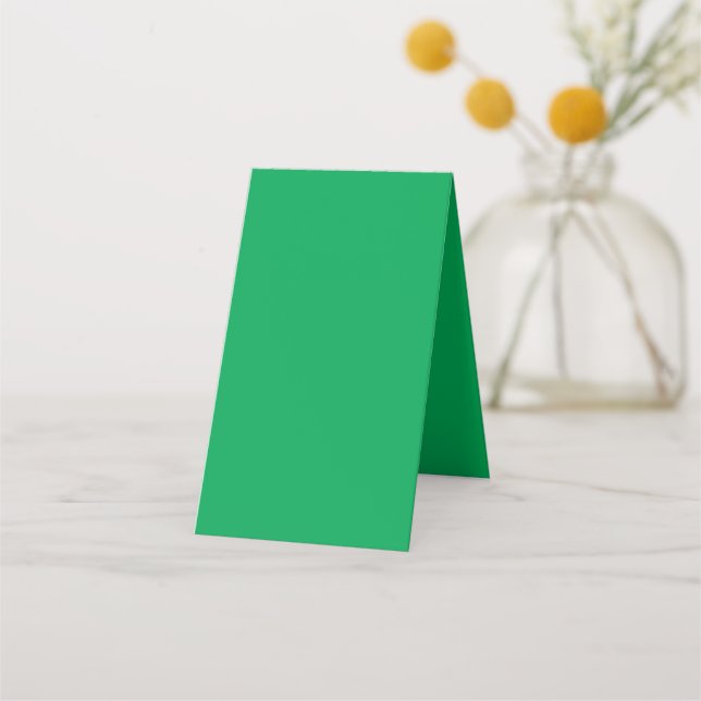Cartão De Fidelidade Fundo Verde Sólido (Verso)