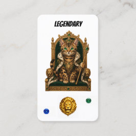 Cartão De Fidelidade Gato Punk Lendário: Edição Royal Bengal