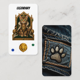 Cartão De Fidelidade Gato Punk Lendário: Edição Royal Bengal