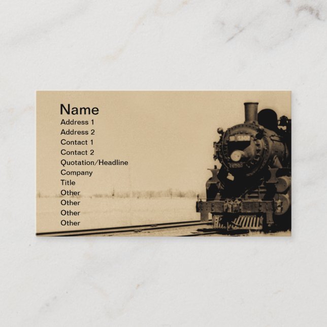 Cartão De Fidelidade Grand Trunk Western Engine No. 5042 Business Card (Frente)