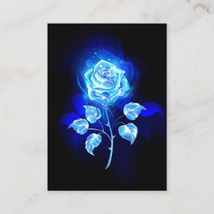 Cartão De Fidelidade Gravação de Rosa Azul