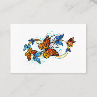 Cartão De Fidelidade Infinity of Monarch Butterflies