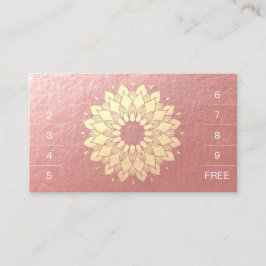 Cartão De Fidelidade Instrutor de Meditação Yoga Mandala Loyalty Punch