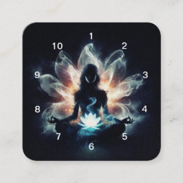 Cartão De Fidelidade Ioga Instrutor Meditação Lotus Classe Pose Passe