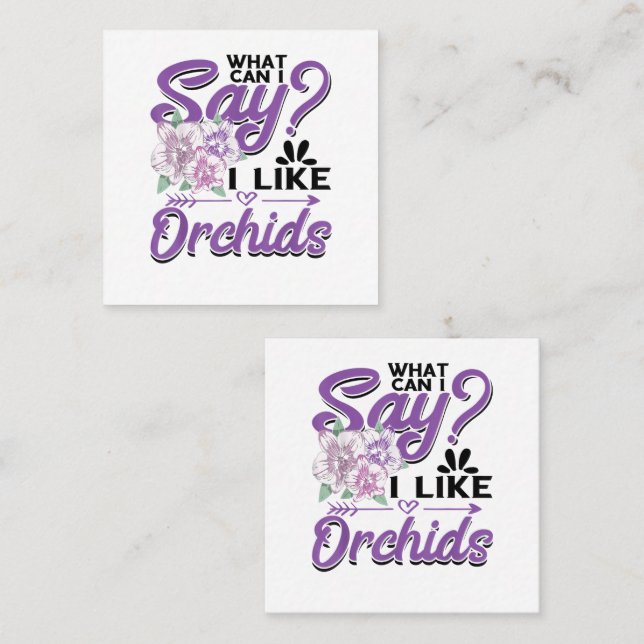 Cartão De Fidelidade Jardinagem de Orquídeas (Frente/Verso)