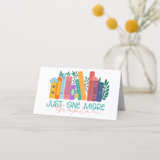 Cartão De Fidelidade Just One More Chapter – Floral Book Lover (Frente)