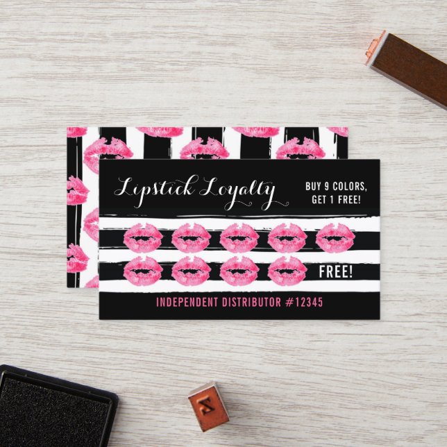 Cartão De Fidelidade Lâmina Distribuidor Lealdades Punch Biss Traseira (Frente/Verso In Situ)