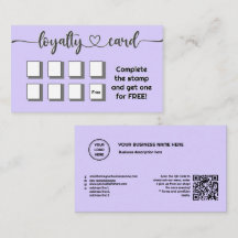 Lavanda leve Mínimo adicione seu código QR de logo