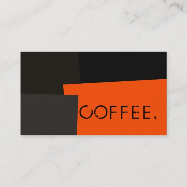 Cartão De Fidelidade Lealdade Café Punch Modern Cor 3 (Frente)