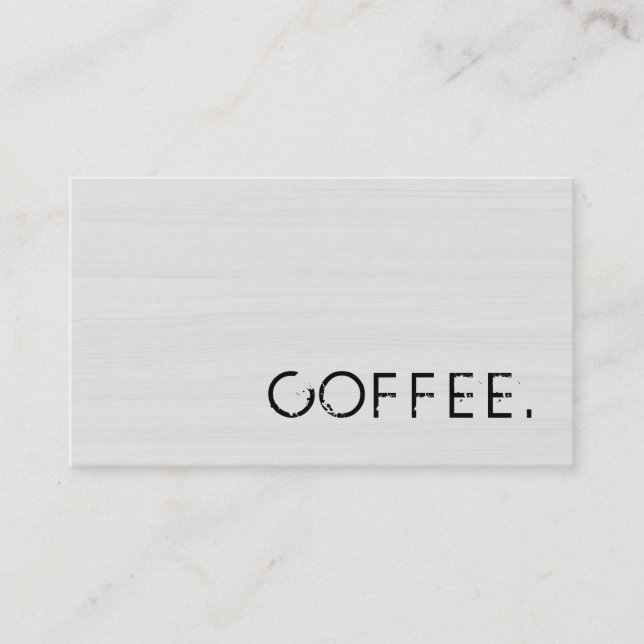 Cartão De Fidelidade Lealdade Café Punch Wood aparência #10 (Frente)