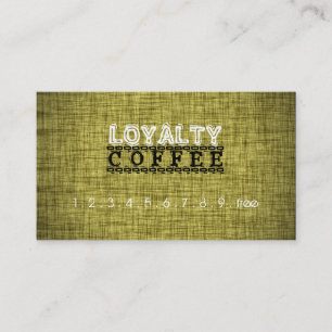 Cartão De Fidelidade Lealdade Café Punch Wood Look 8