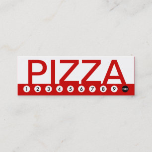 Cartão De Fidelidade lealdade corajosa do cliente da PIZZA