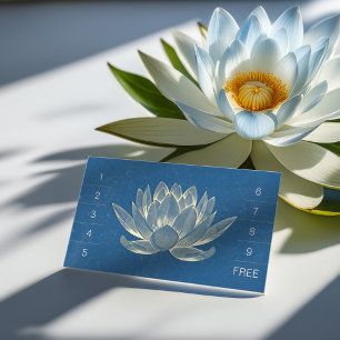 Cartão De Fidelidade Lealdade de instrução de meditação do YOGA Lotus P