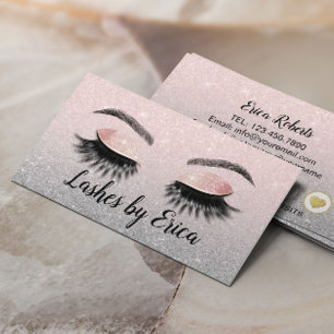 Cartão De Fidelidade Lealdade de relâmpagos no Eyelash Makeup Artista 