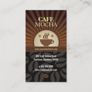 Cartão De Fidelidade Lealdade do café da explosão do café