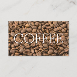 Cartão De Fidelidade Lealdade grande simples do café da palavra dos