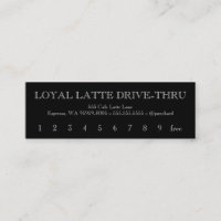Lealdade Latte Drive-Thru Caslon aberta