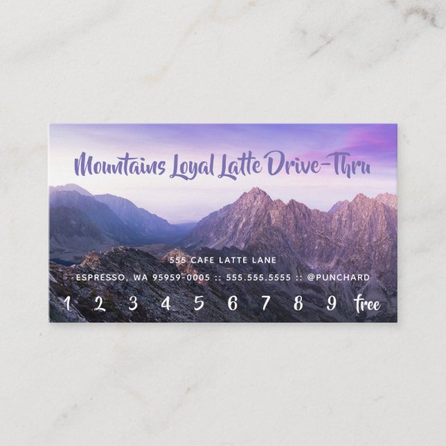 Cartão De Fidelidade Lealdade Latte Movimentação-Através da foto das (Frente)