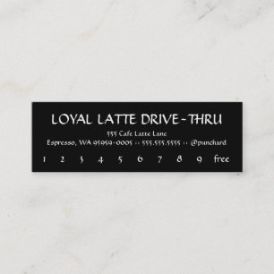 Cartão De Fidelidade Lealdade Latte Movimentação-Através de Demi Tas