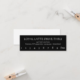 Cartão De Fidelidade Lealdade mini Latte Movimentação-Através de