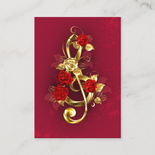 Cartão De Fidelidade Limpeza de ouro com Flores Rosa (Frente)