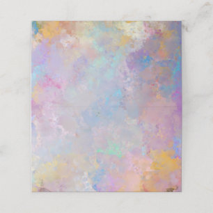Cartão De Fidelidade Linda Abstrato Splatter Watercolor