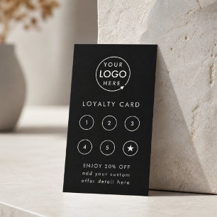 Cartão De Fidelidade Logotipo comercial Almoço da empresa profissiona