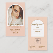 Logotipo de foto rosa com script moderno