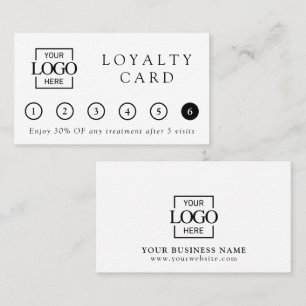 Cartão De Fidelidade Logotipo de Negócios Profissional Moderno e Elegan