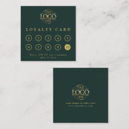 Cartão De Fidelidade Logotipo Empresarial Personalizado Simples Moderno